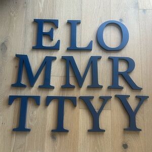 8” decorative letters